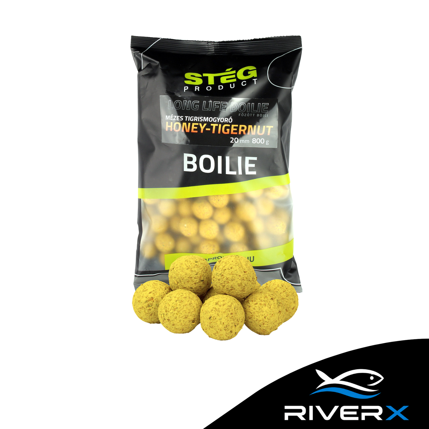 Stég Long Life Boilie 20mm 800g Honey-Tigernut ( Mézes Tigrismogyoró)