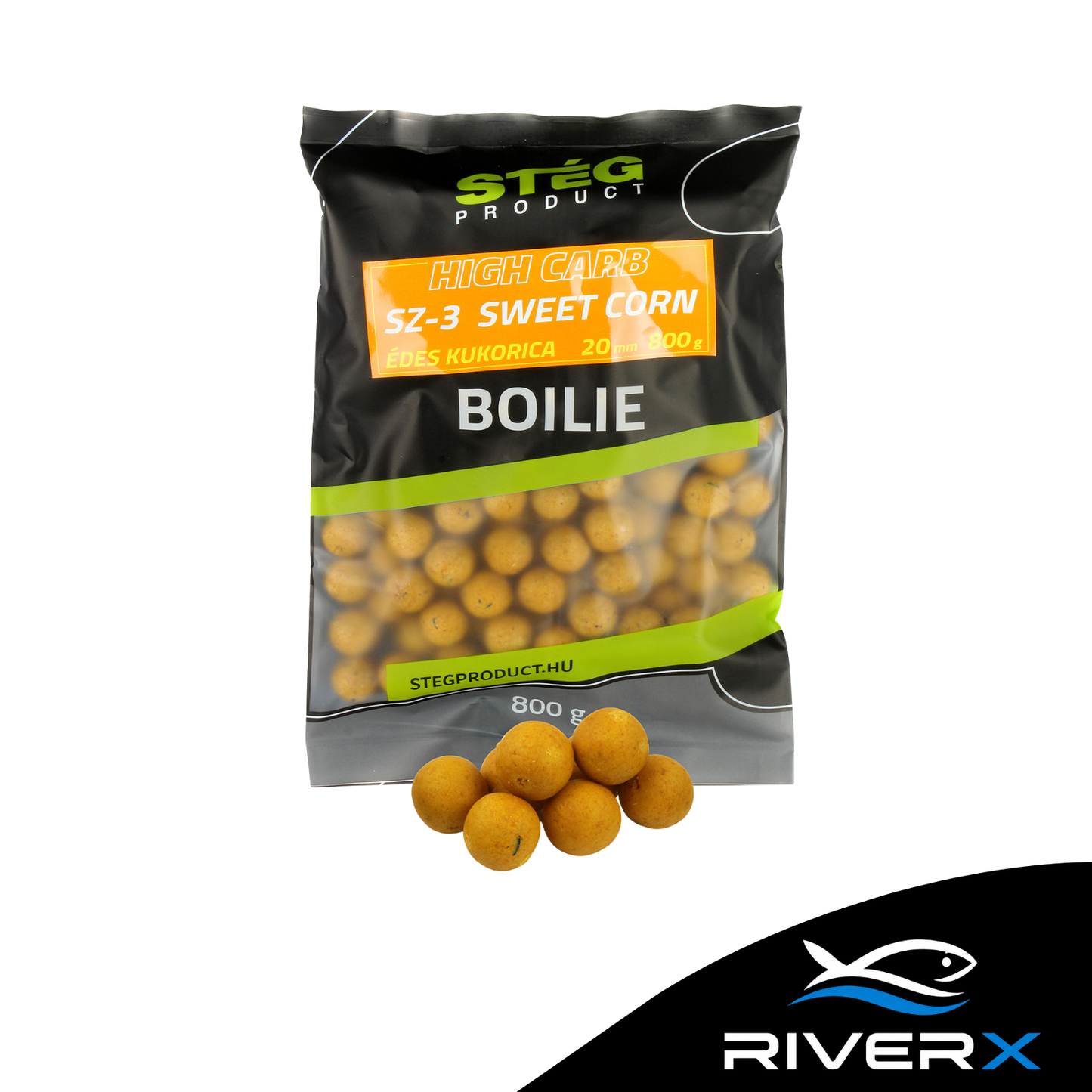 Stég High Carb Boilie 20mm 800g SZ-3 Sweet Corn ( édes kukorica)