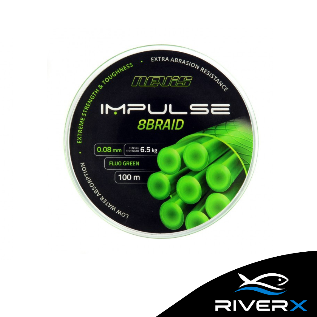 Nevis Impulse 8Braid 100m/0.08mm Fonott Zsinór