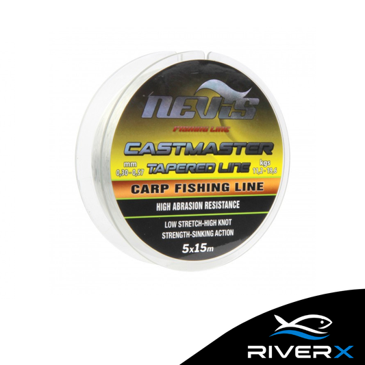 Nevis Castmaster Tapered Line 5x15m 0.20-0.57mm Zsinór